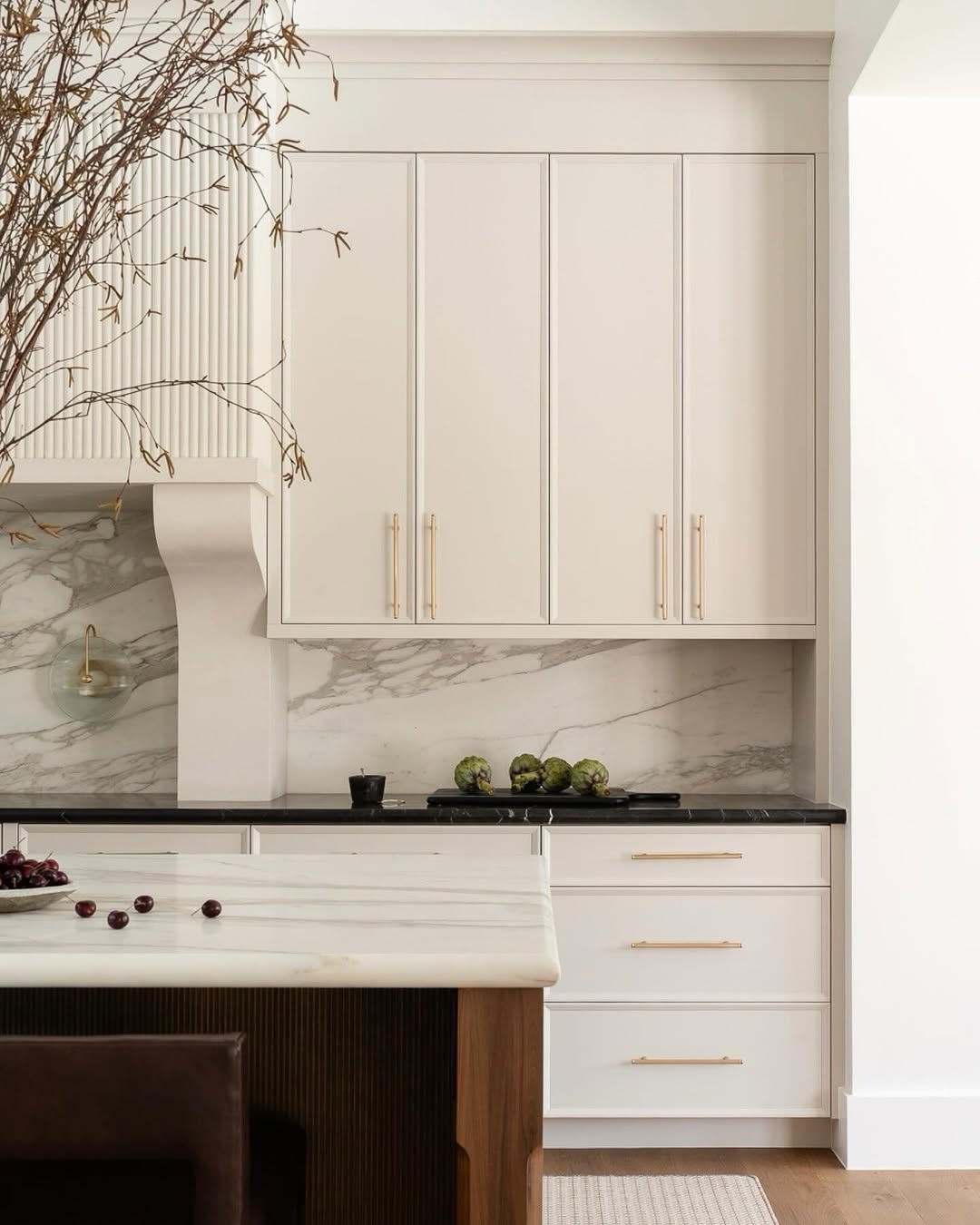 Marble backsplash