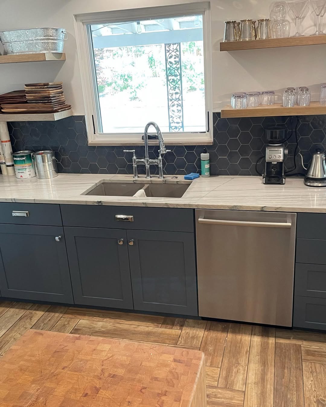 Deep secret color cabinet from Benjamin moore