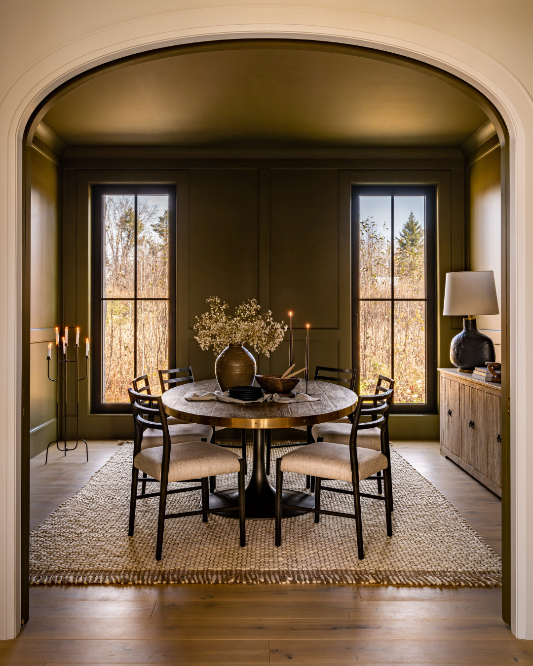 Accent lighting turns dinner into an experience