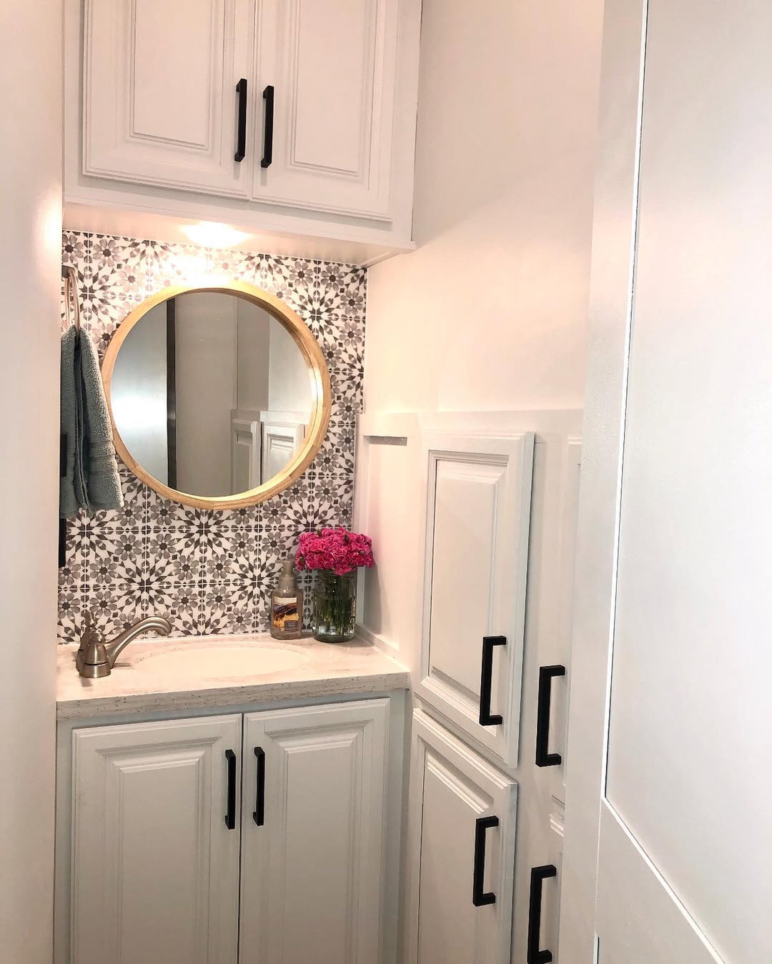Peel-and-stick tiles change a space fast