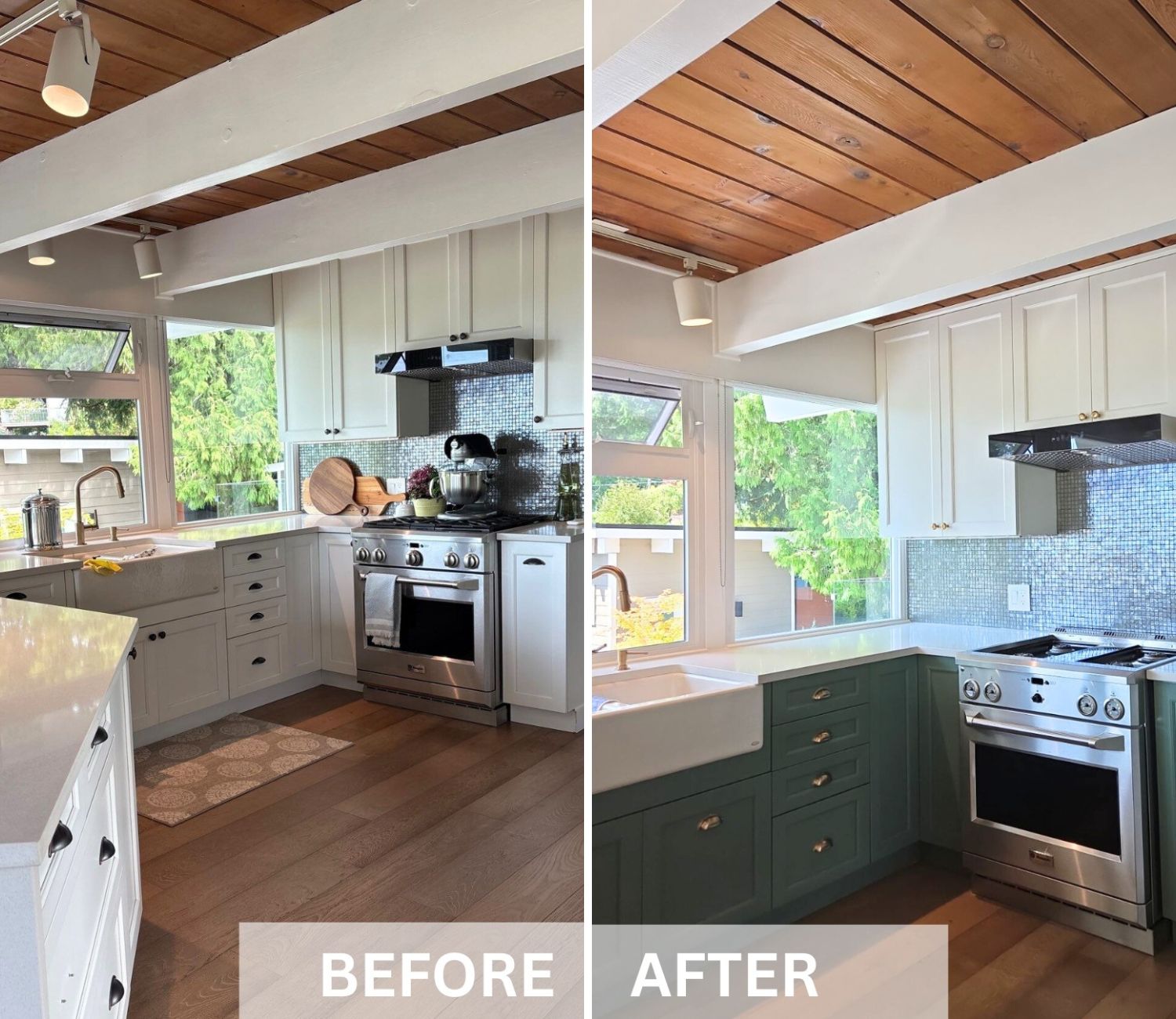 Two-tone cabinets