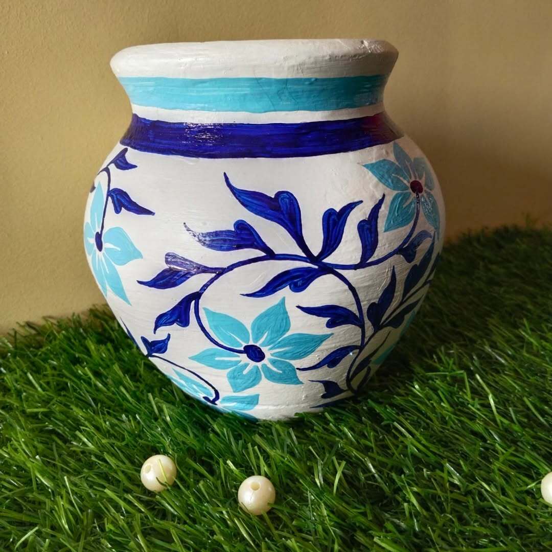 Floral pot shining after proper prep