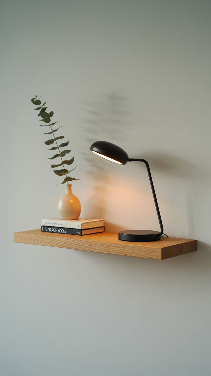 Simple shelf to showcase "less is more"