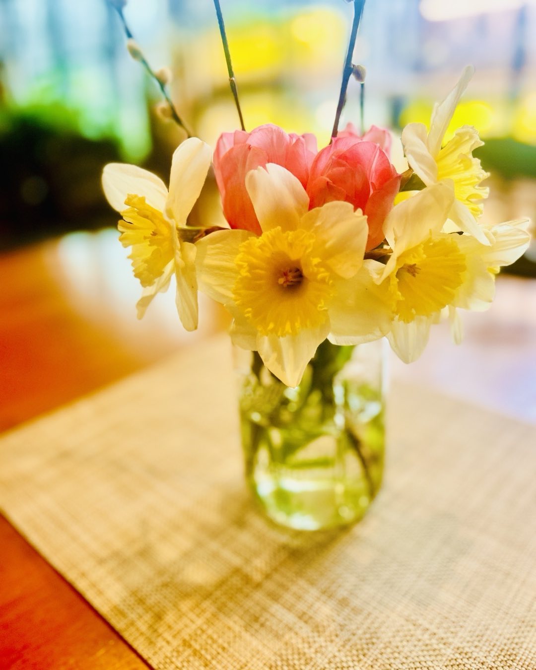 Tulips and daffodils, instant cheer