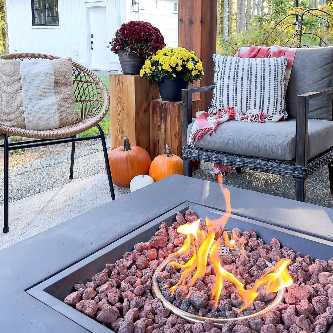 Cozy nights start by fire