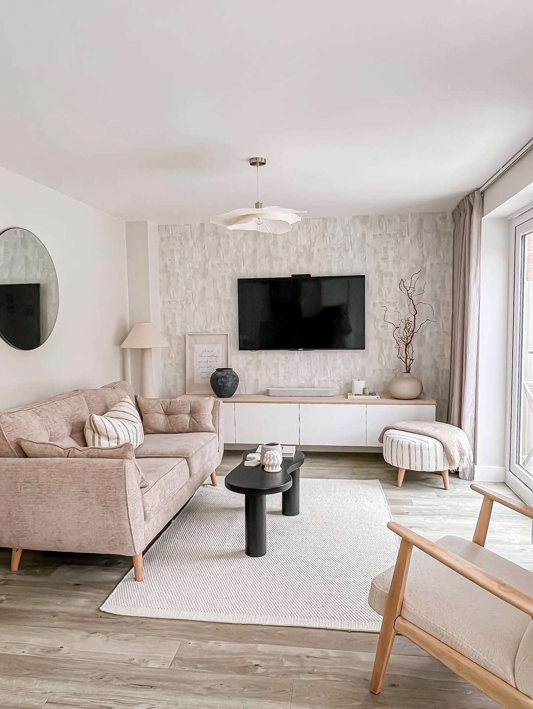 Calm and soothing Hygge living room