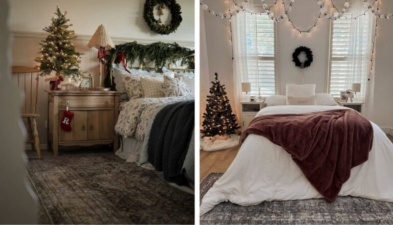 Christmas bedroom decor