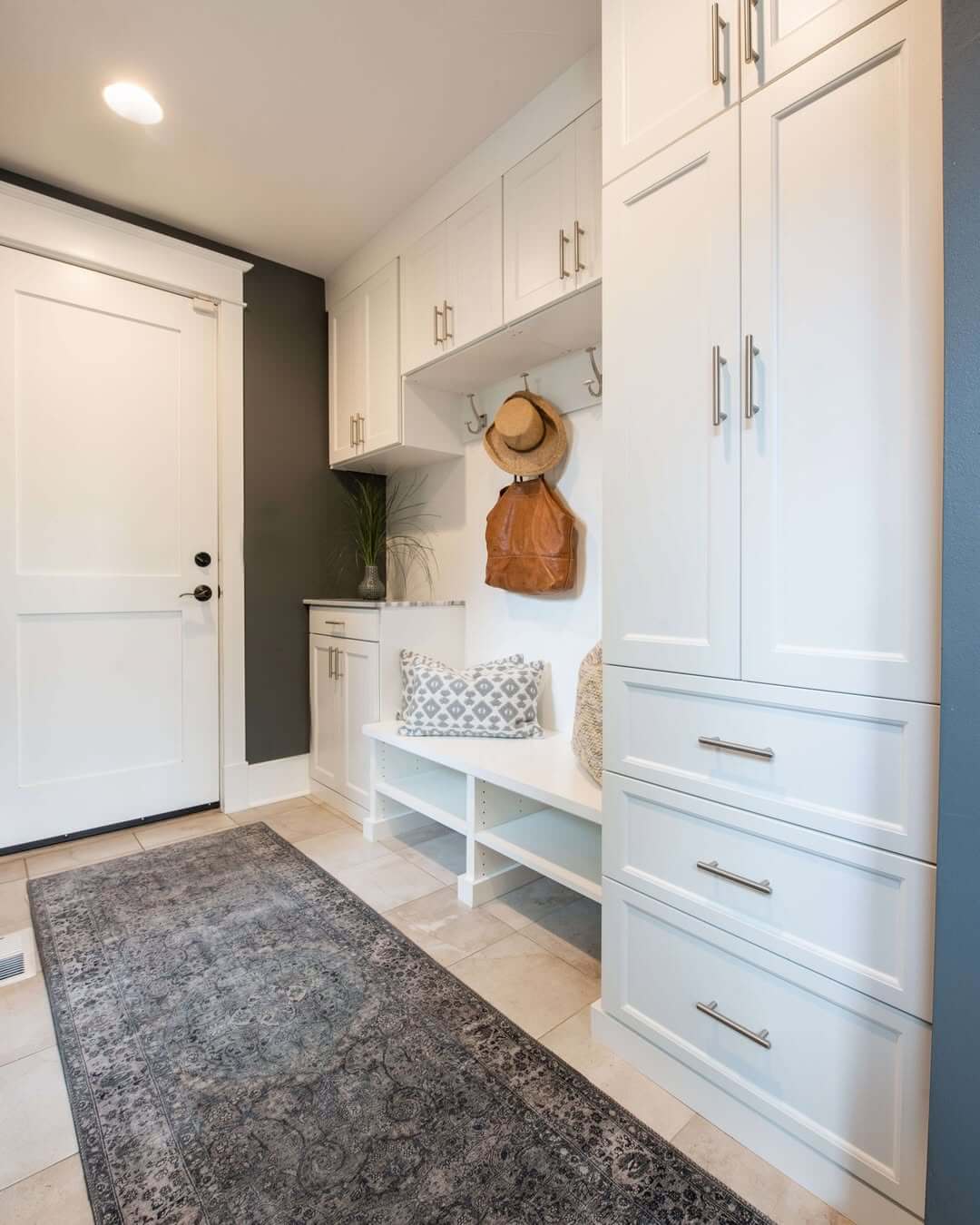 A clean and organized entryway