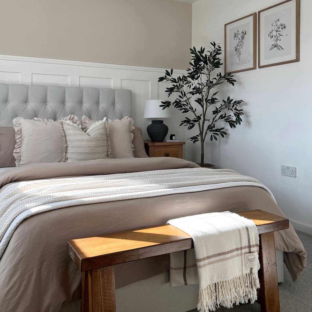 Bedroom art adds personality and helps with bedroom refresh too