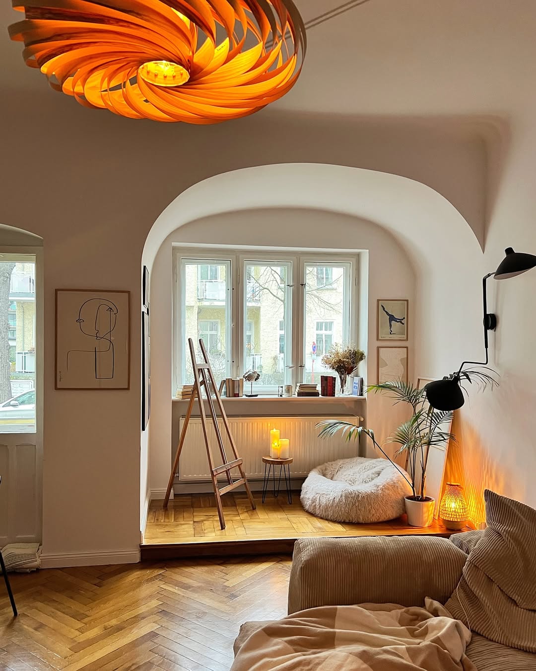 Cozy warm winter lights