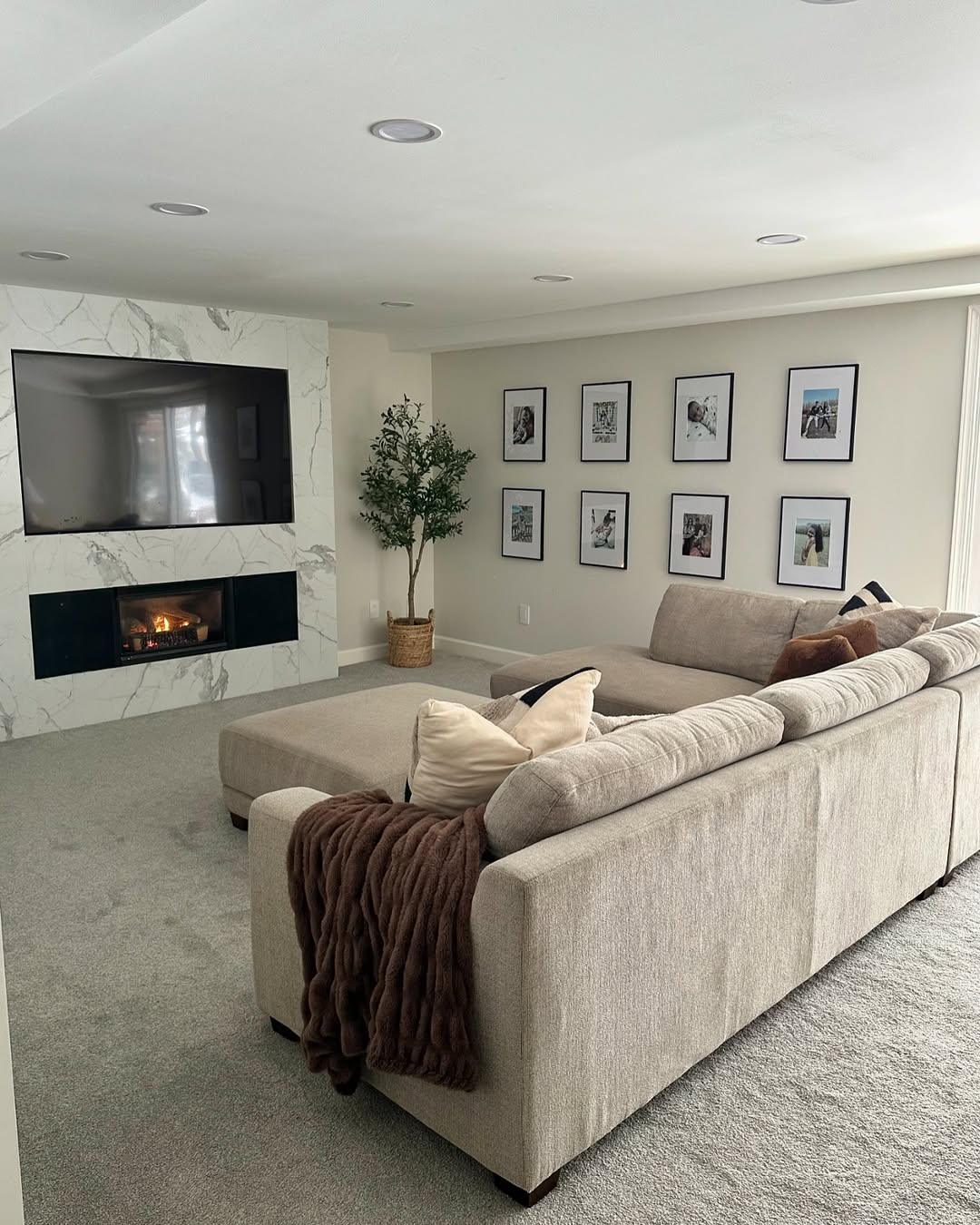 Even a small throw is enough for that January house decor look