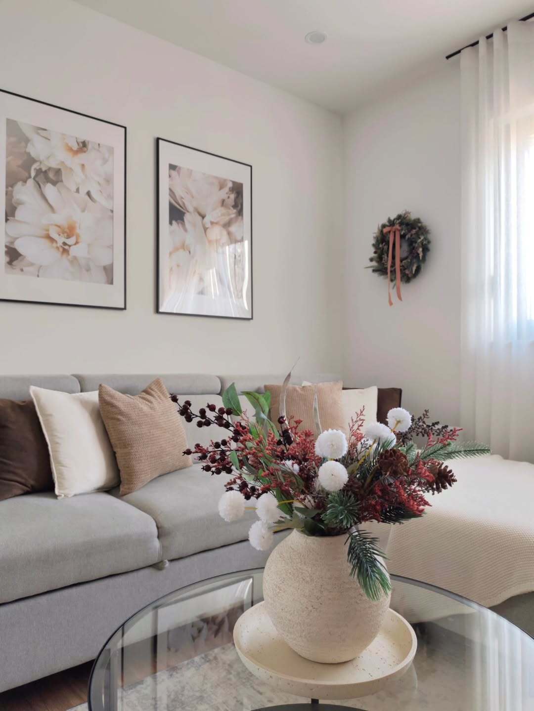 Pale neutrals look best for January decor