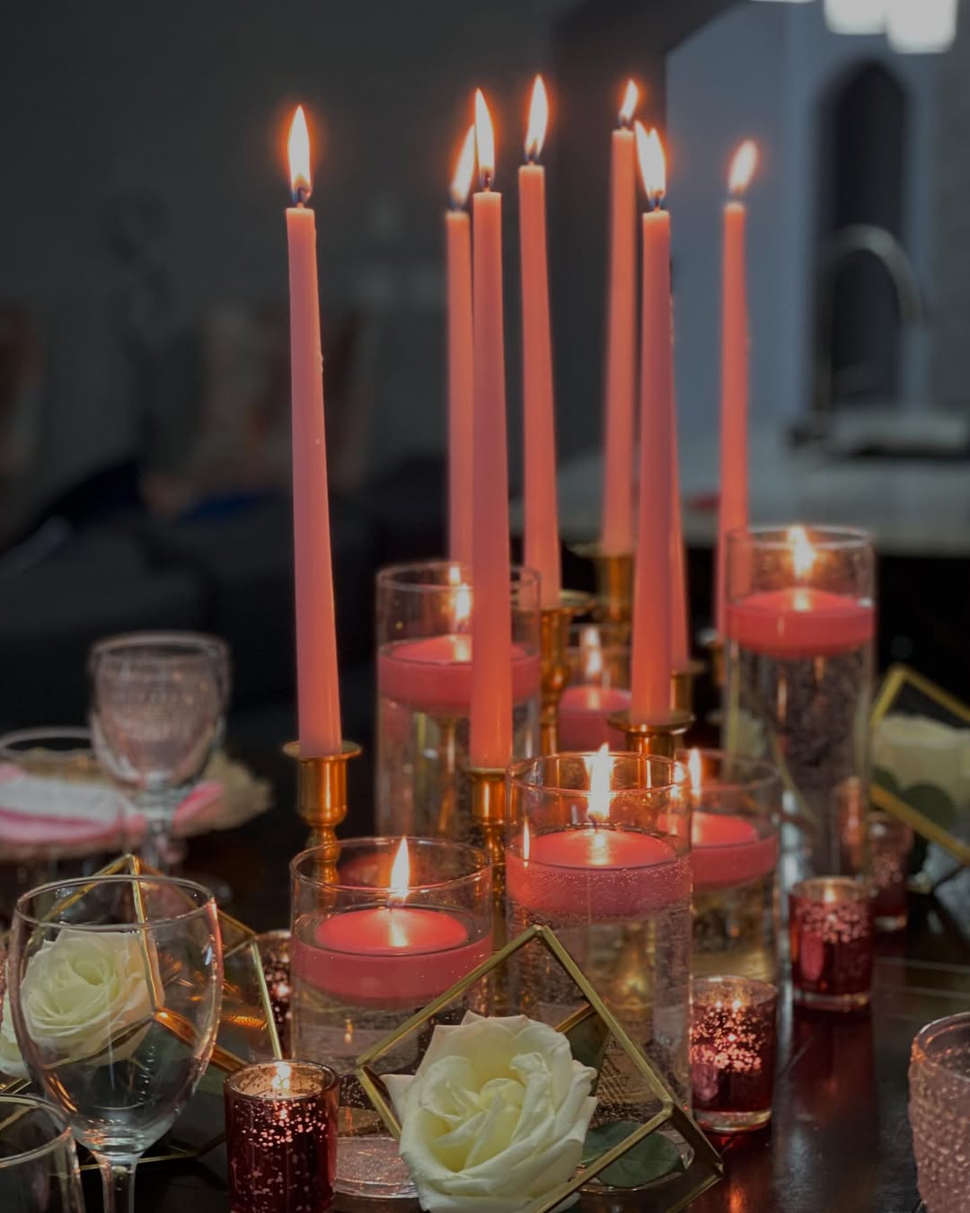 Candlelights to create the perfect valentines vibe
