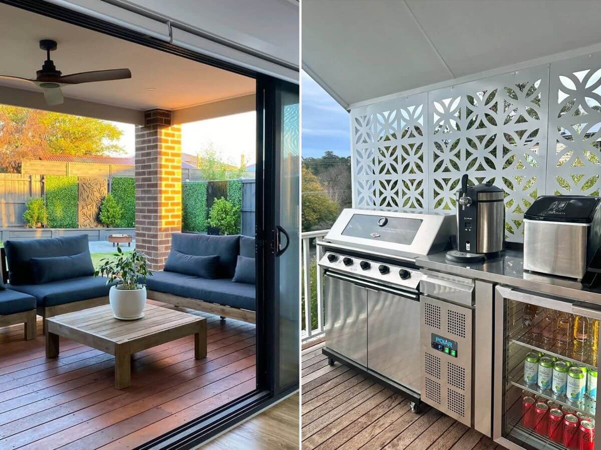 Outdoor entertaining area