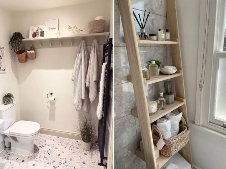 Bathroom shelf decor