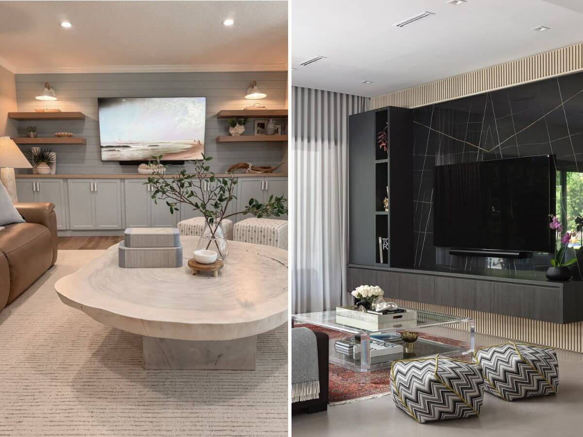 living room tv wall ideas