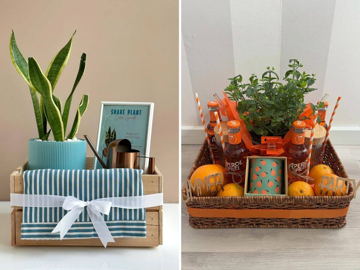plant gift basket ideas