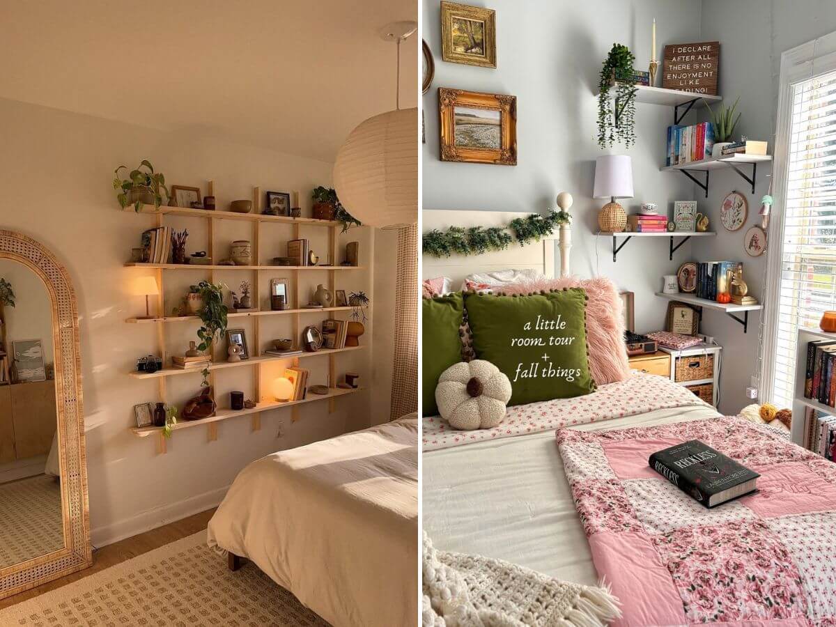 shelf decor bedroom ideas