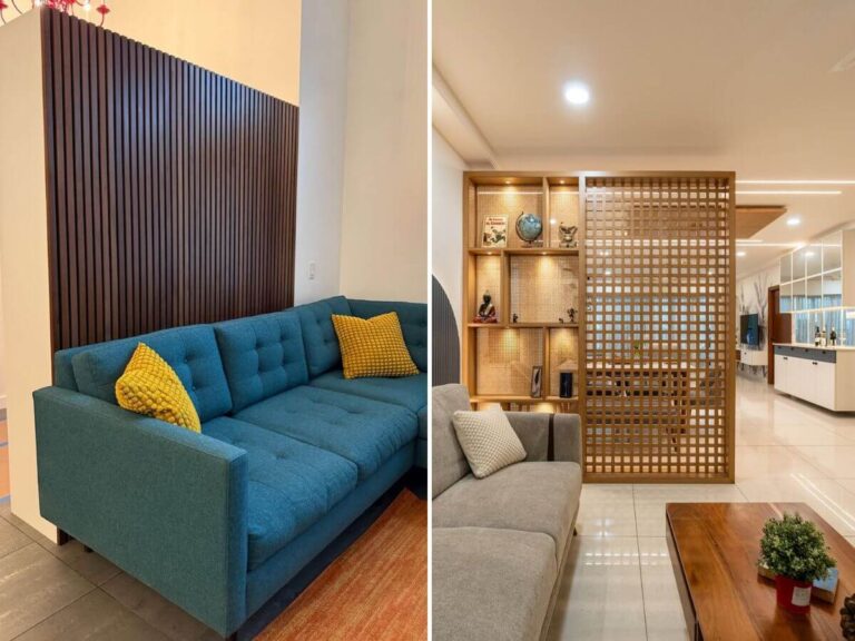 Living room partition design