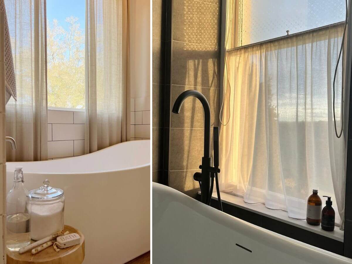 bathroom curtain ideas