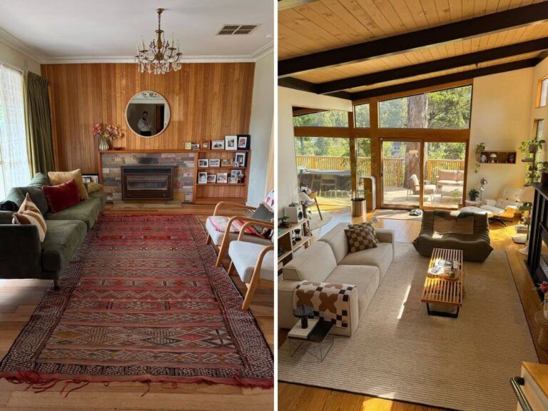 mid century modern living room