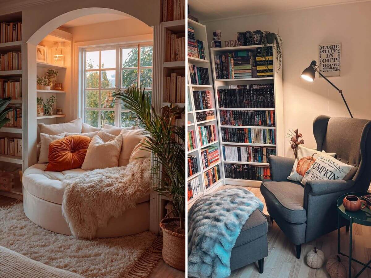 Cozy Home Library Ideas